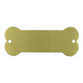 Satin Brass Dog Bone Plate (3 1/4"x1 1/4")